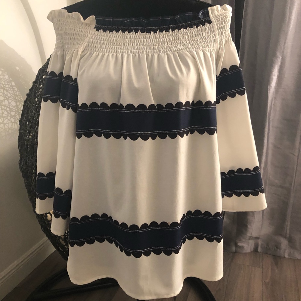 White off shoulder blouse